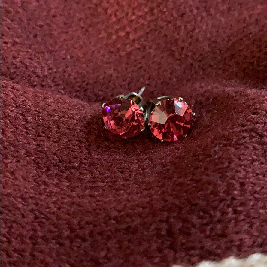 Large Gem Stud Earrings